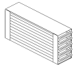 Sistem rafturi glisante 20 (5x4) 20 de cutii de 50/2" cu 4 usi interne