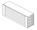 Sistem rafturi glisante 16 (4x4) 16 de cutii de 50/2" cu 5 usi interne