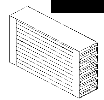 Sistem rafturi glisante 24 (6x4) 24 de cutii de 50/2" configuratie usi interne la comanda